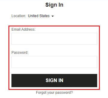 Enter your Email Address and Password and click on SIGN IN