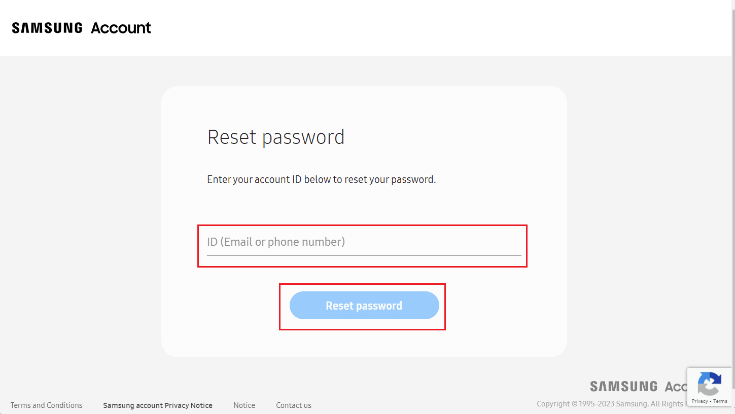 Enter your Email or phone number and click on Reset password