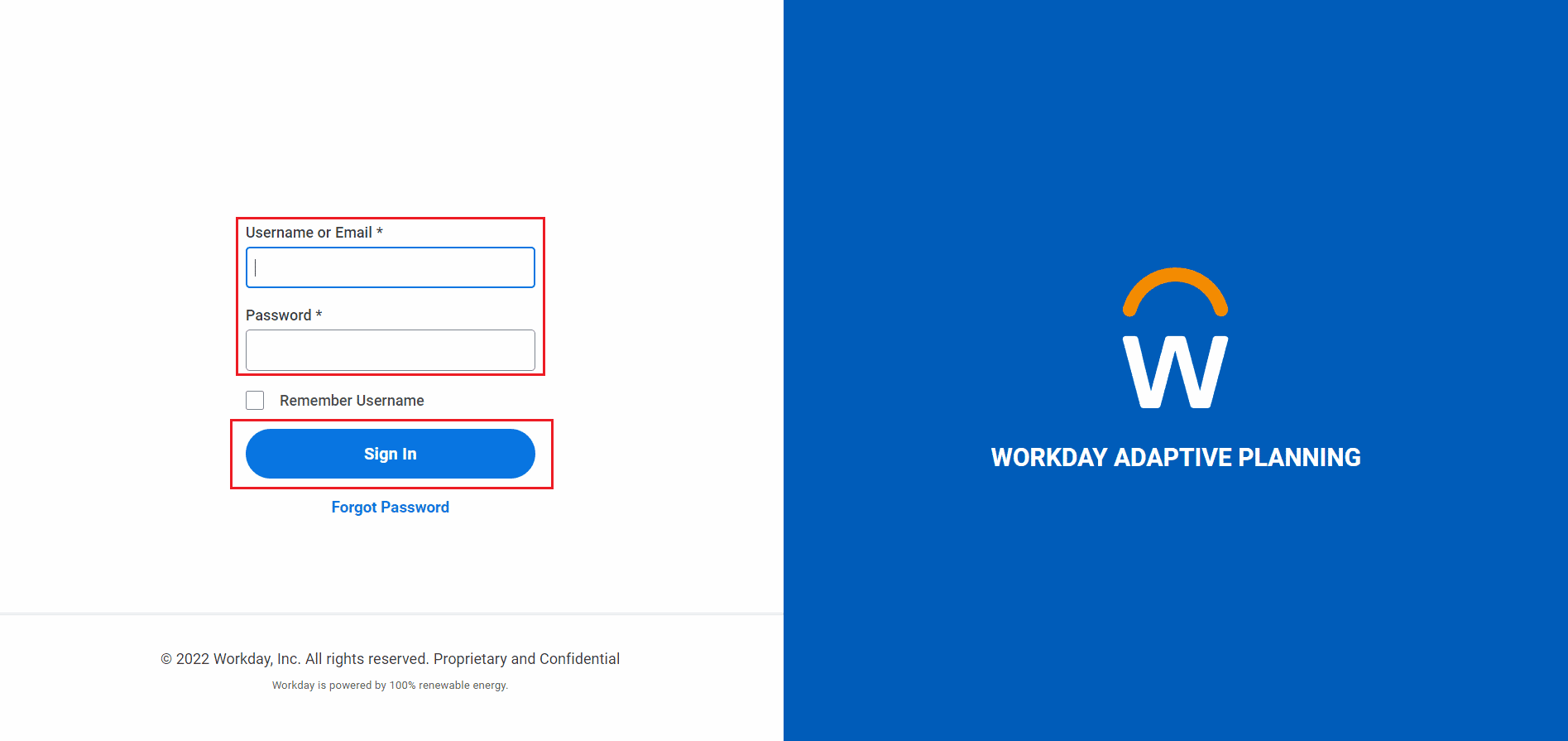 Enter your account credentials and click on Sign In to enter into Adaptive Planning | Can You Log Into Workday from Home?