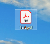 File extension will change to .pdf