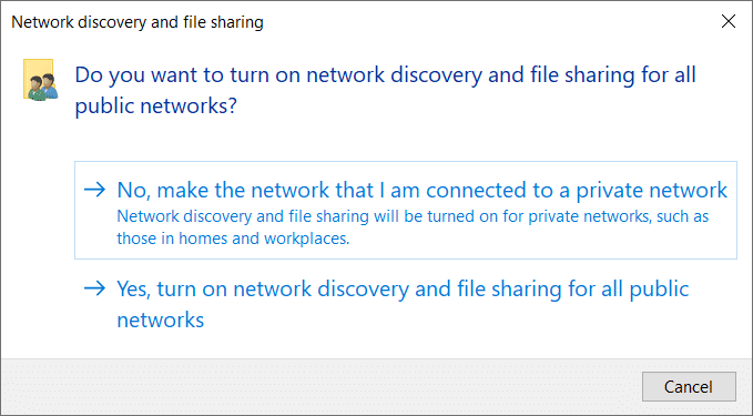 File sharing for all public networks