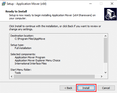 Finally click on Install button to start the installation