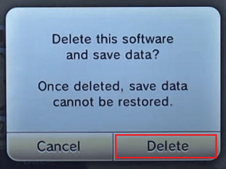 Finally, tap on the Delete option again from the popup to delete the game | How to Delete Pokemon Ultra Moon Save