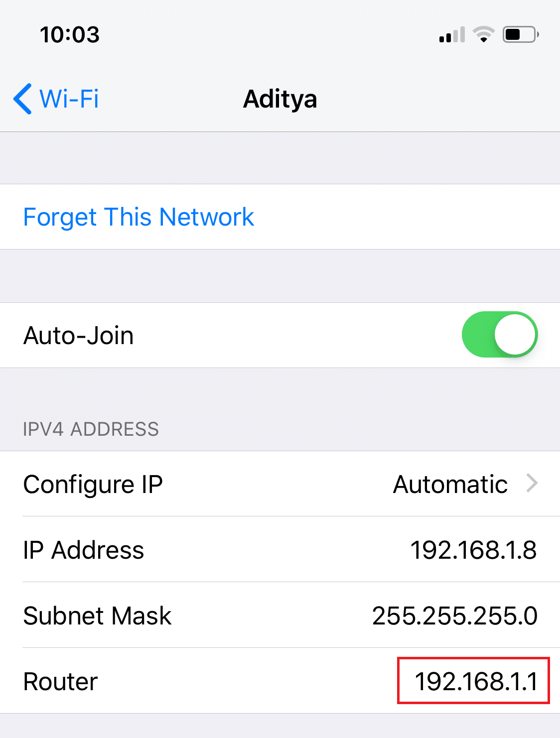 How to find the router IP address on iOS devices | Find Your Router's IP Address