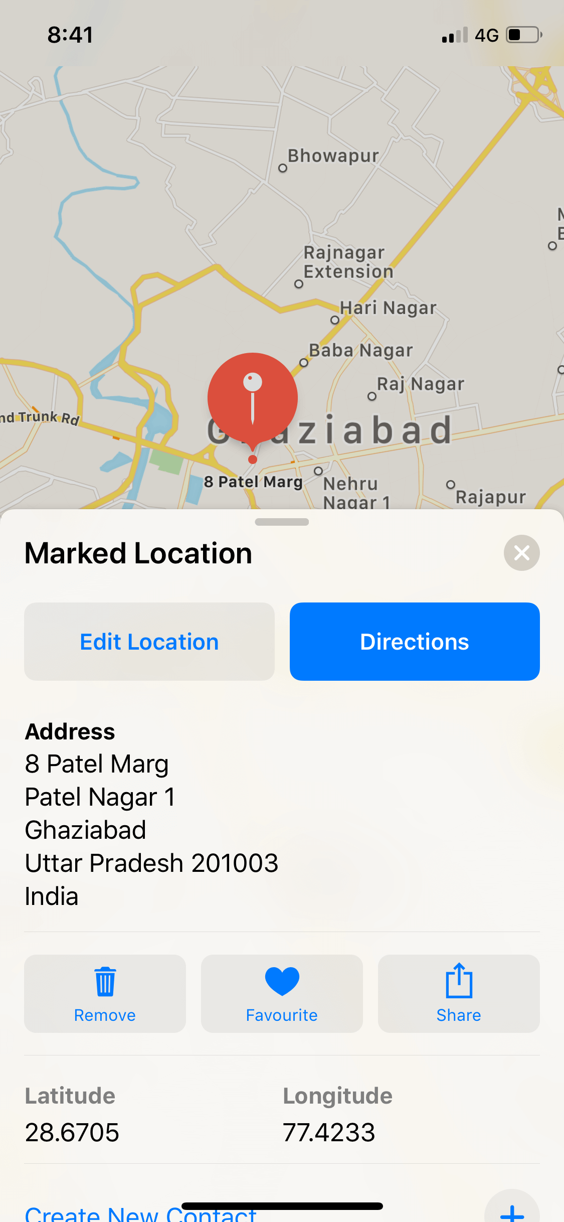 Find GPS coordinates of any location using the in-built Maps on iPhone