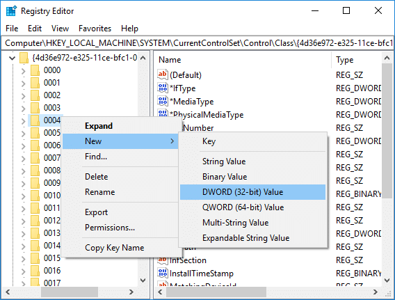 Find the registry key with an entry with value Remote NDIS based Internet Sharing Device as DriverDesc