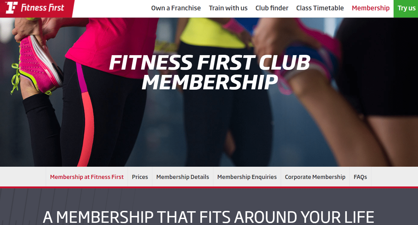 Členstvo Fitness First