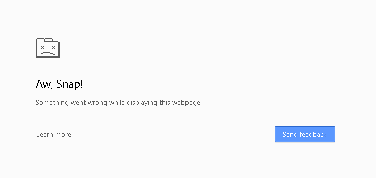 Fix Aw, Snap! Google Chrome Error