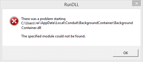 Fix BackgroundContainer.dll error on Startup