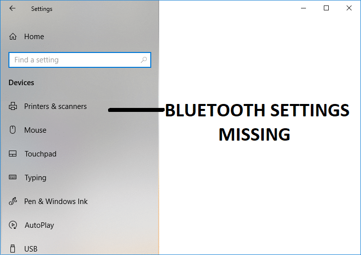 Исправить отсутствие Bluetooth в настройках Windows 10