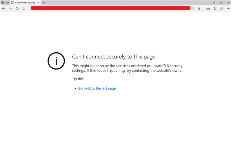 Fix Can't Connect Securely to this Page Error in Microsoft Edge