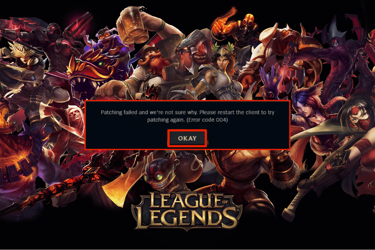 Fix League of Legends Error 004 in Windows 10