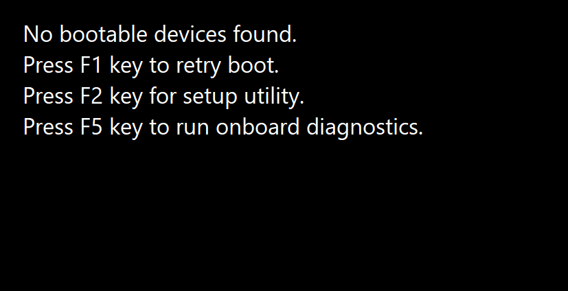 Fix No Bootable Device Error on Windows 10