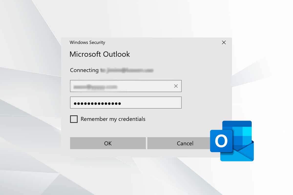 Pataisykite „Outlook“ slaptažodžio raginimą, kuris vėl pasirodo