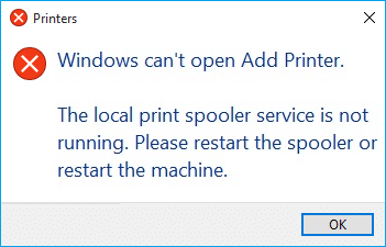 Fix Print Spooler Keeps Stopping on Windows 10