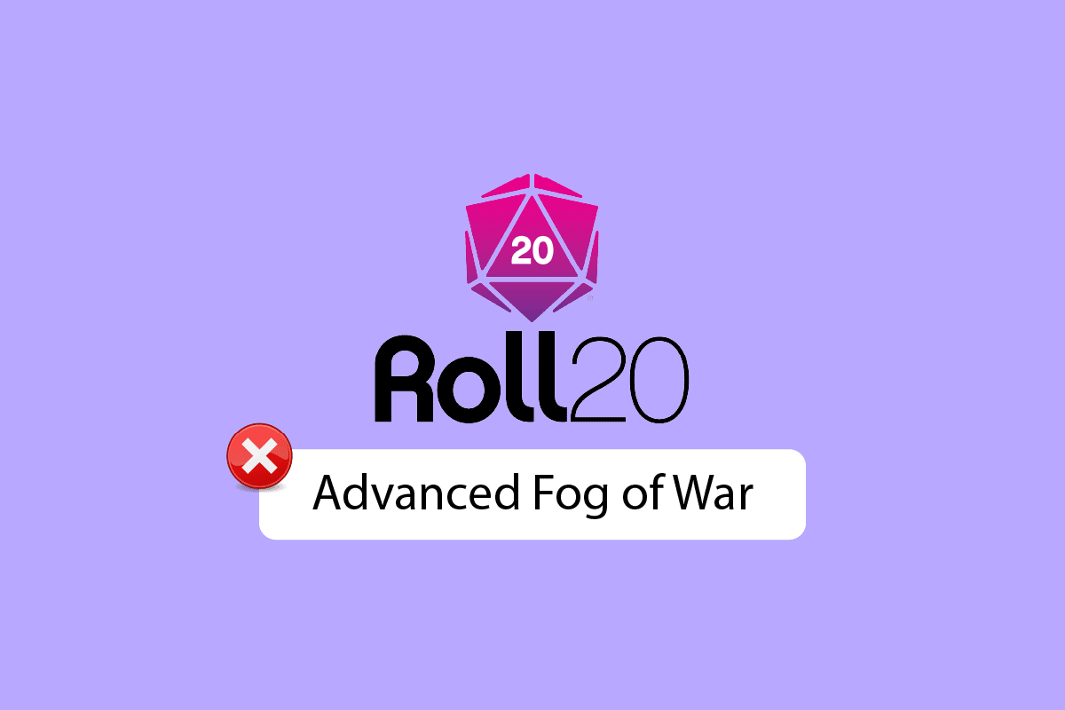 Correction du brouillard de guerre avancé Roll20 qui ne fonctionne pas