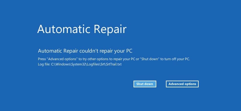 Betulkan Startup Repair Infinite Loop pada Windows 10/8/7