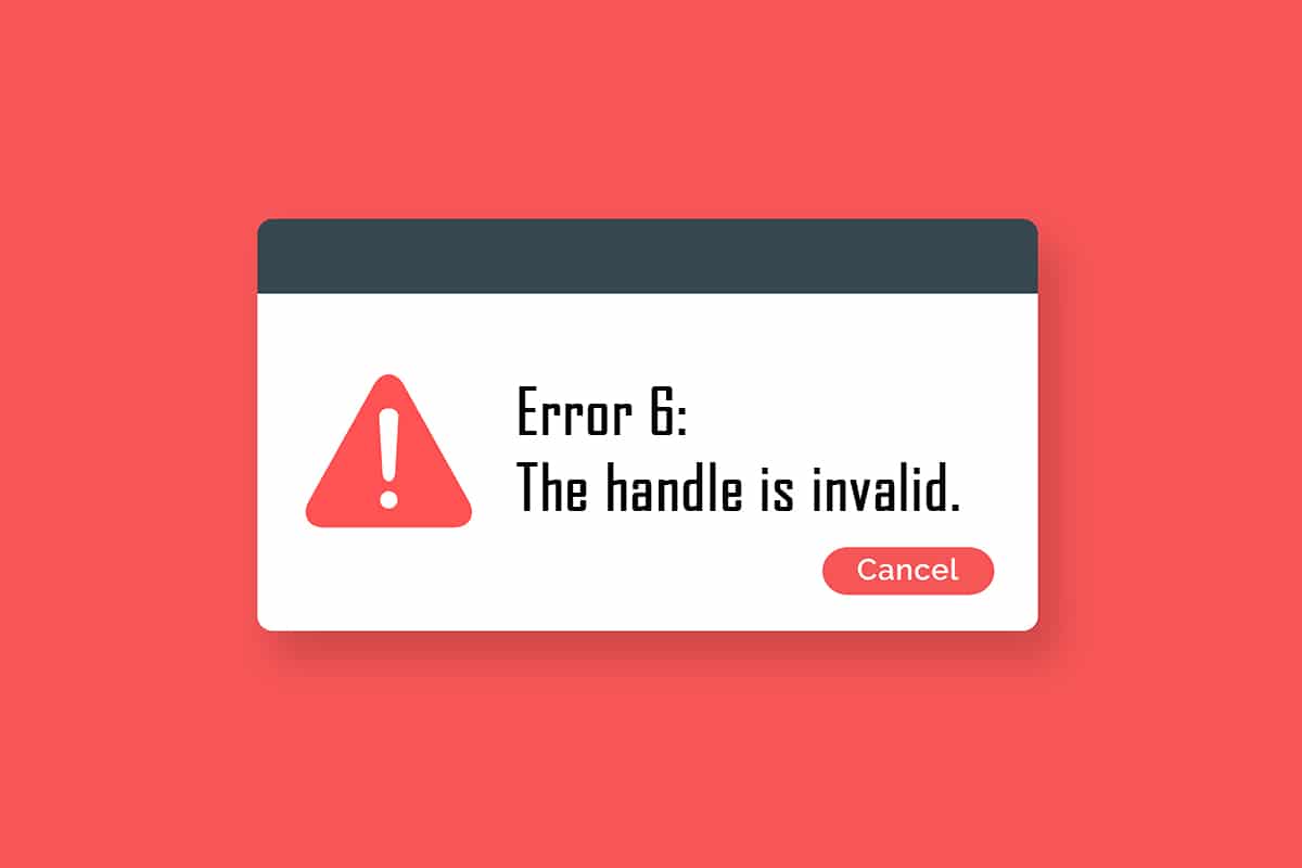 Fix The Handle is Invalid Error i Windows 10