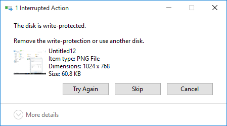 Fix The disk is write protected error in Windows 10