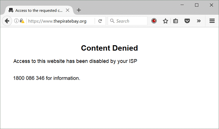 Fix This Site Has Been Blocked By Your ISP in Windows 10