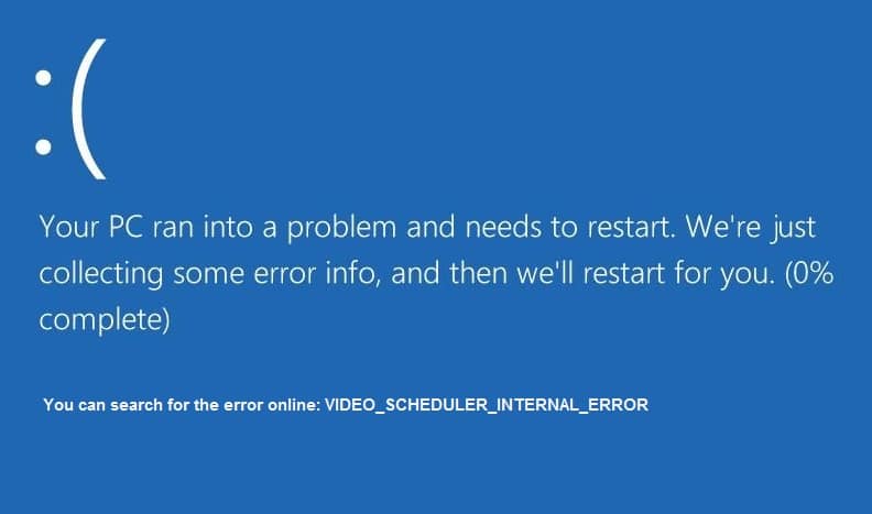 Fix Video Scheduler Internal Error