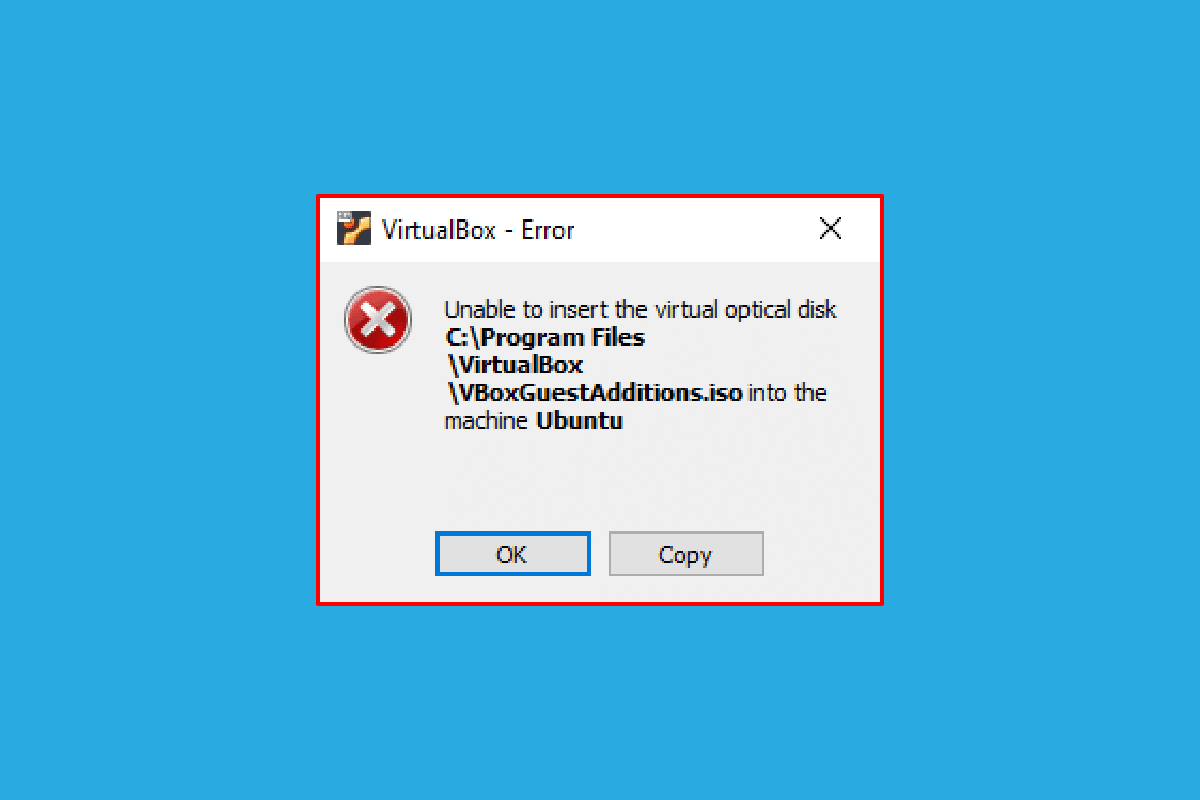 رفع مشکل Virtualbox قادر به درج دیسک نوری مجازی نیست