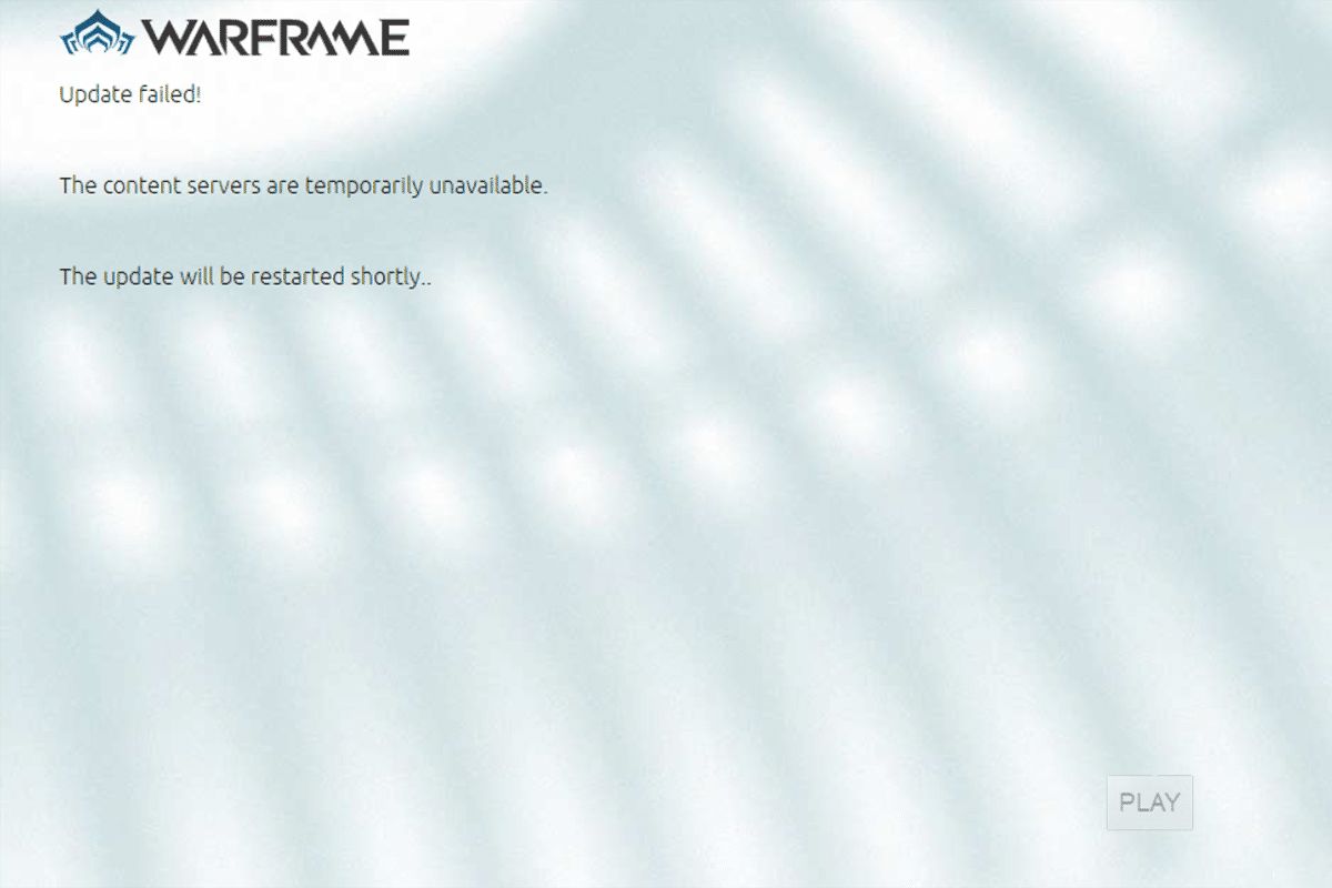 Fix Warframe Update Failed