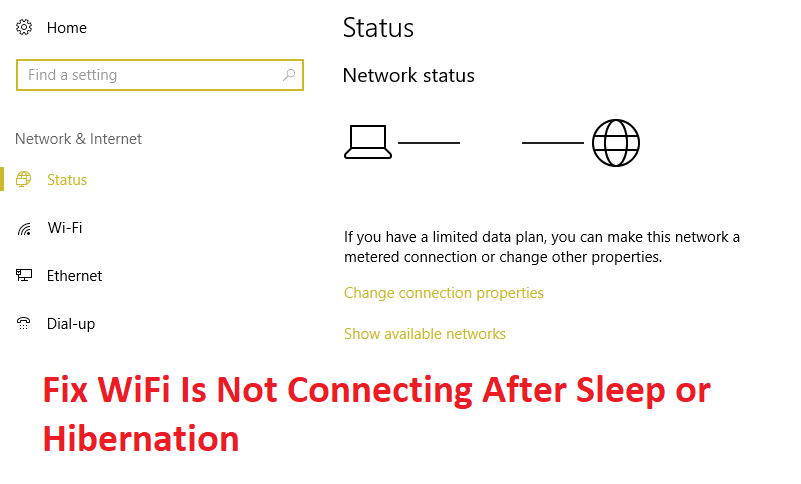 WiFi Is Not Connecting After Sleep or Hibernation