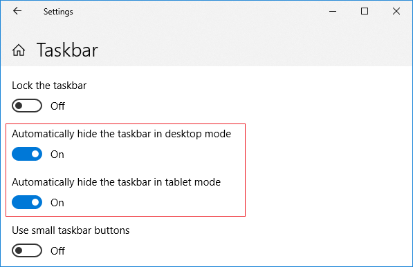 Fix Windows 10 Taskbar Not Hiding