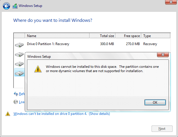 SOLVED: Windows Cannot Be Installed to Drive 0