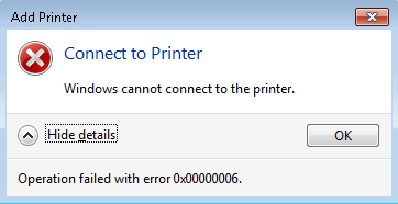Windows Cannot Connect to the Printer [SOLVED]