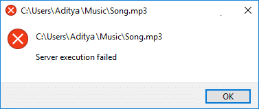 Correction de l'erreur d'échec de l'exécution du serveur Windows Media Player