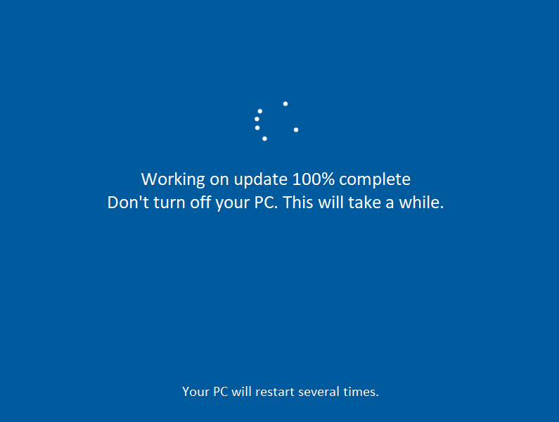 Fix Working on updates 100% complete Don’t turn off your computer