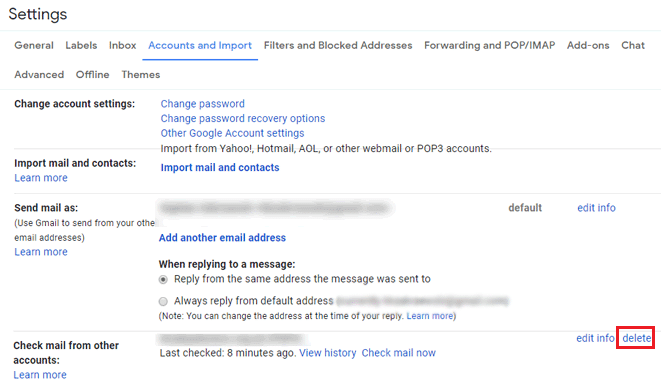 From Check emails from other account block delete your old Gmail account