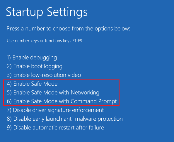 From Startup Settings window choose the functions key to Enable Safe Mode. Fix Unexpected Error is Keeping You from Applying Properties