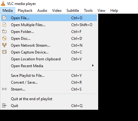 From VLC Player media menu you can open your MKV file