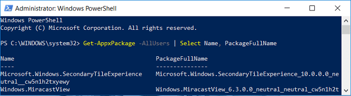 Get-AppxPackage -AllUsers | Select Name, PackageFullName | Completely Uninstall Groove Music From Windows 10