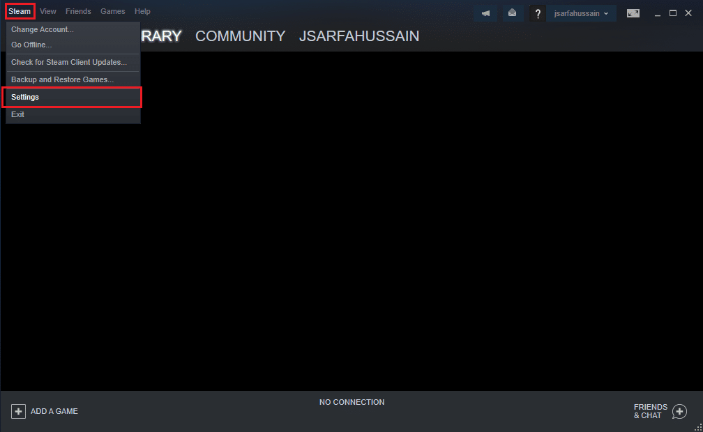 Go to Steam settings | How to Disable Discord Overlay