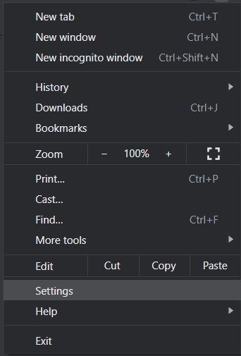 Go to the Settings option and then Advanced Settings | Fix Mouse Cursor Disappearing in Google Chrome