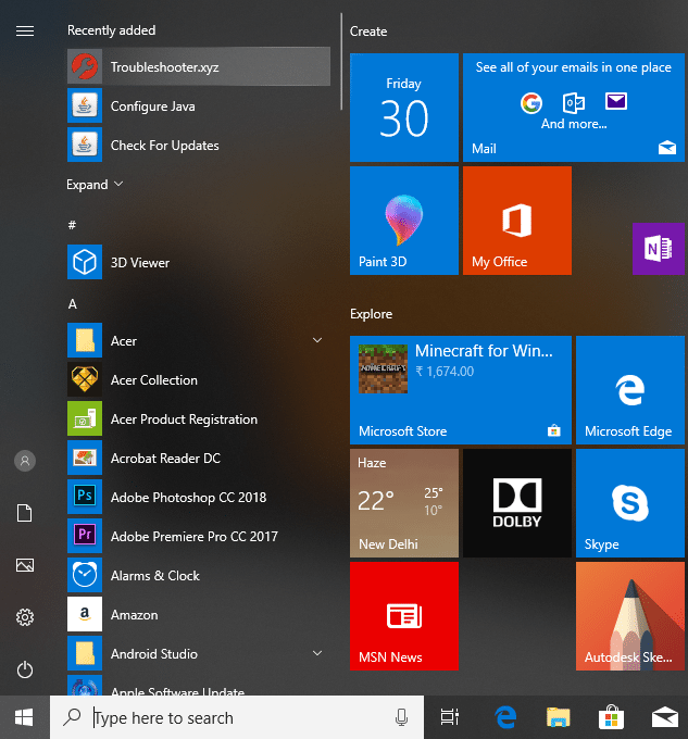 Google Chrome will also have a shortcut of the website in the Chrome Apps folder in the All Apps lists under Start Menu