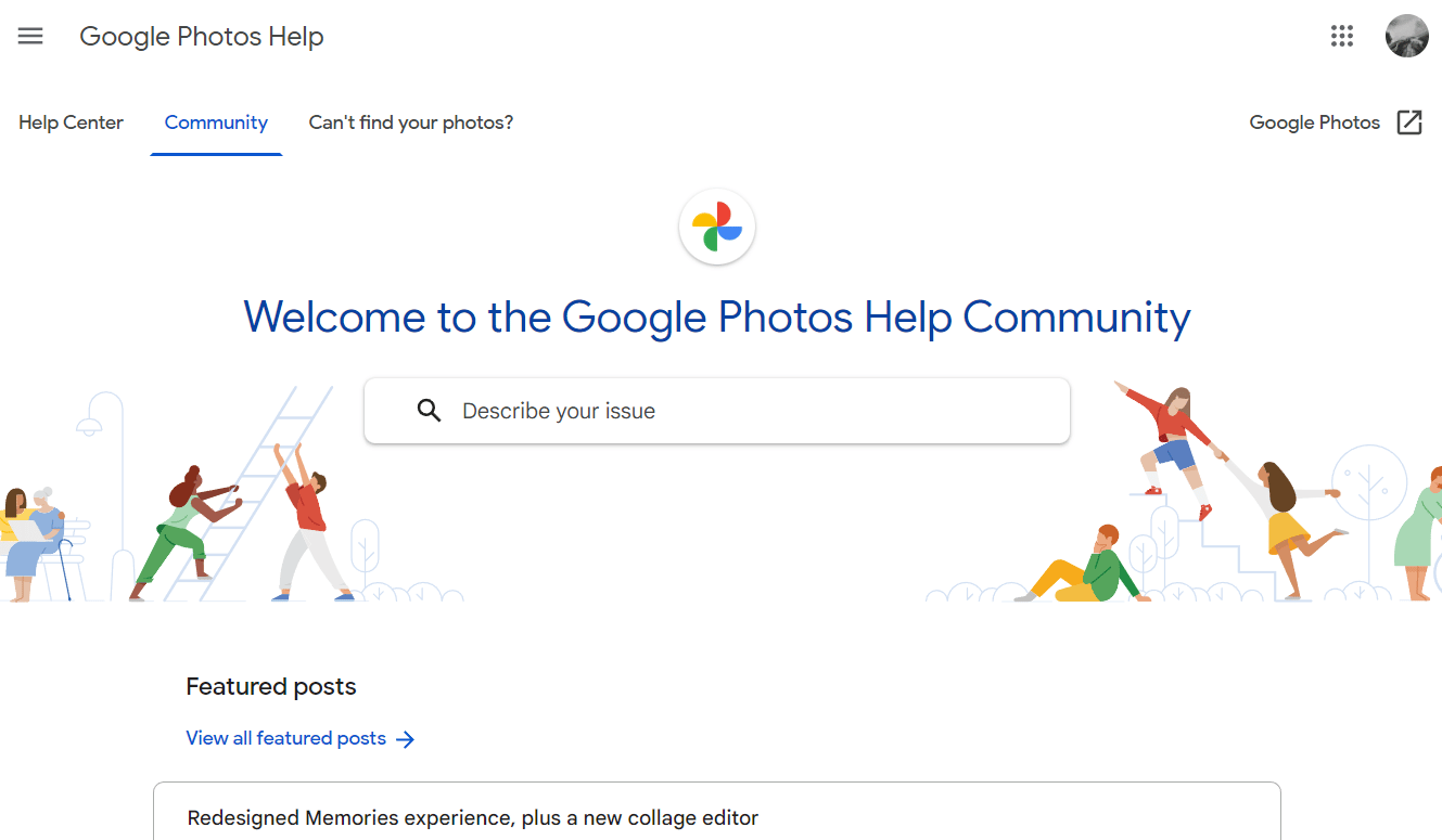 Google fotoattēlu palīdzības kopienas lapa | atgūt neatgriezeniski izdzēstos failus no Android