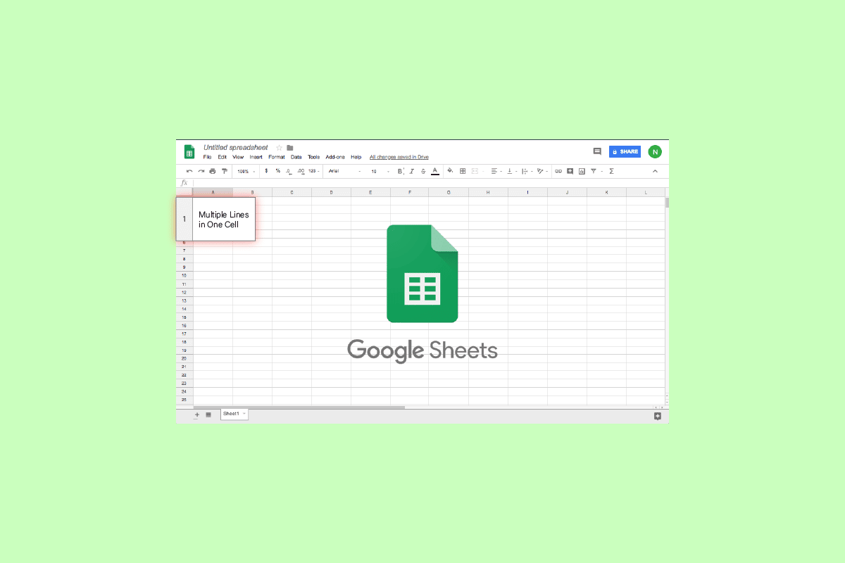 How to Add Multiple Lines in One Cell in Google Sheets