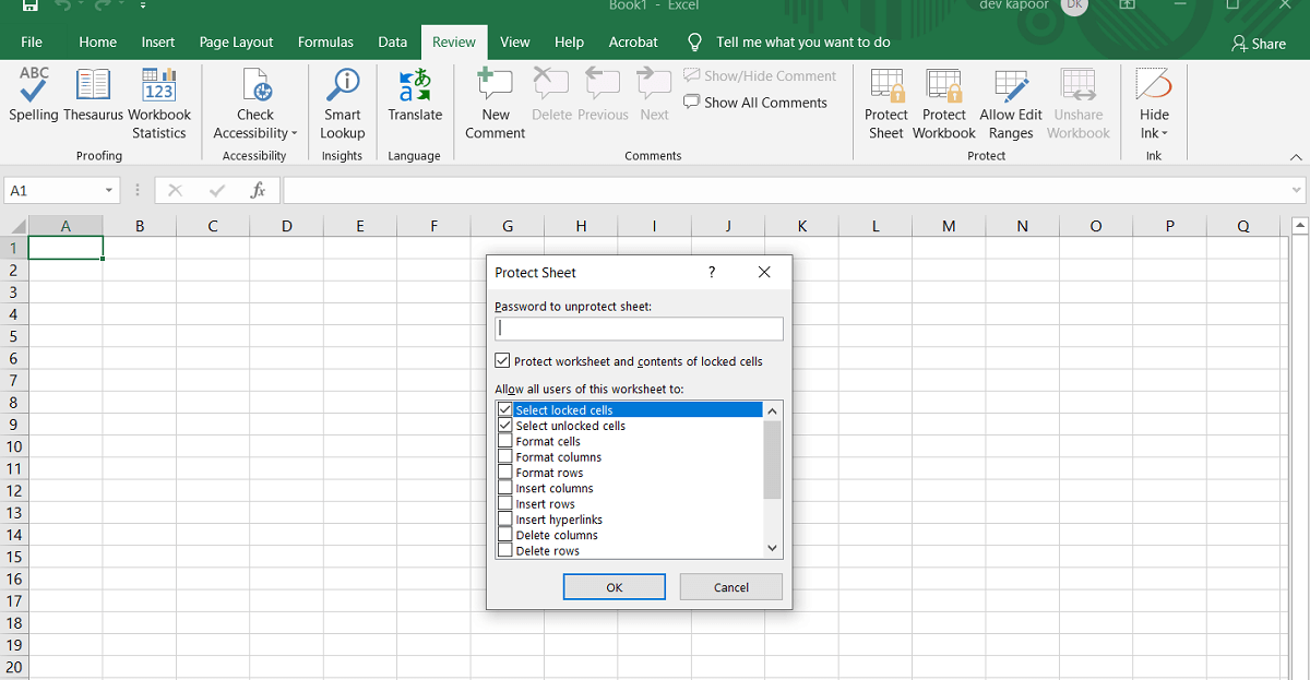 How To Lock Or Unlock Cells In Excel