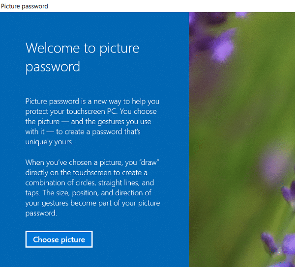 How to Add a Picture Password in Windows 10