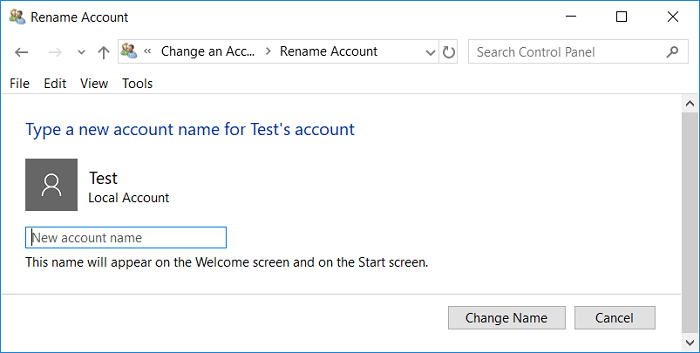 How to Change Account Username on Windows 10
