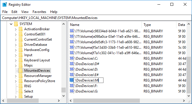 How to Change Drive Letter in Registry Editor