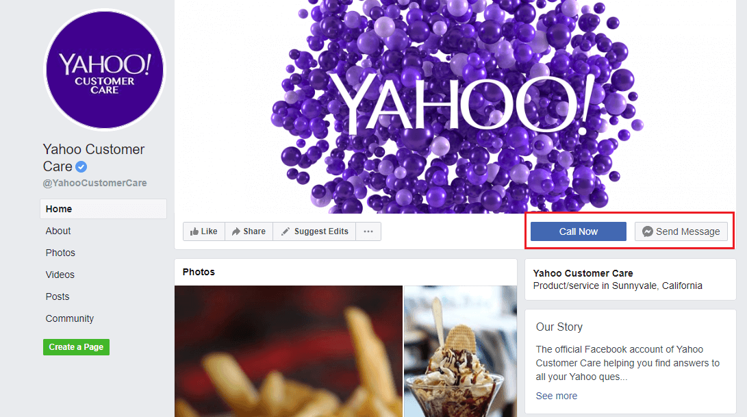 How to Contact Yahoo through Facebook for Support