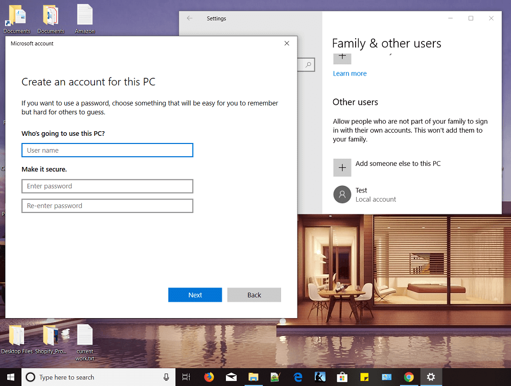 How to Create a Local User Account on Windows 10