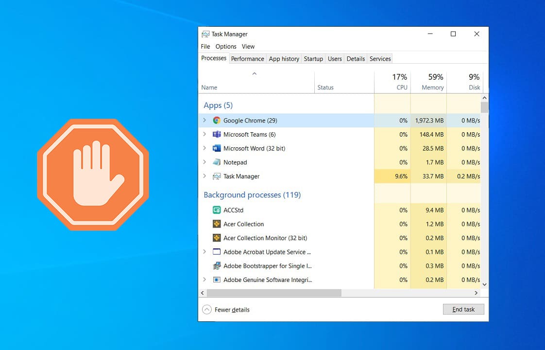 How to End Task in Windows 10
