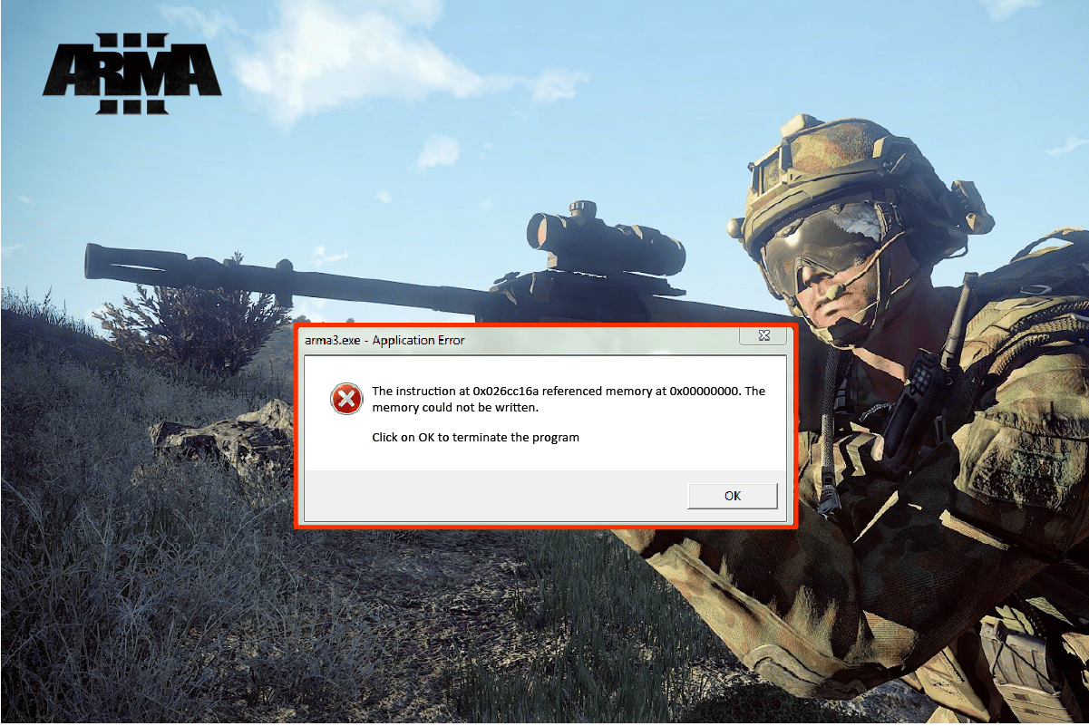 Fix Arma 3 Referenced Memory Error in Windows 10